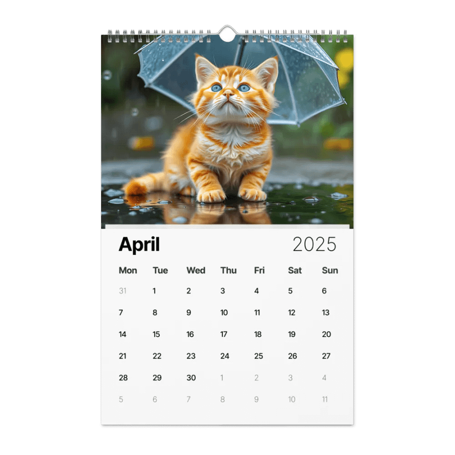 Adventurous Cat Wall Calendar 2025 product image (4)