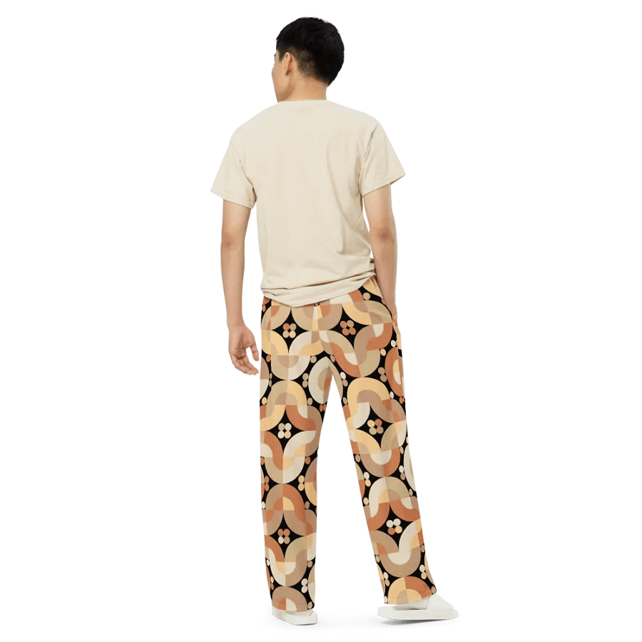 BUIII Retro Harmony: Warm Ember Wide-Leg Pants product image (5)