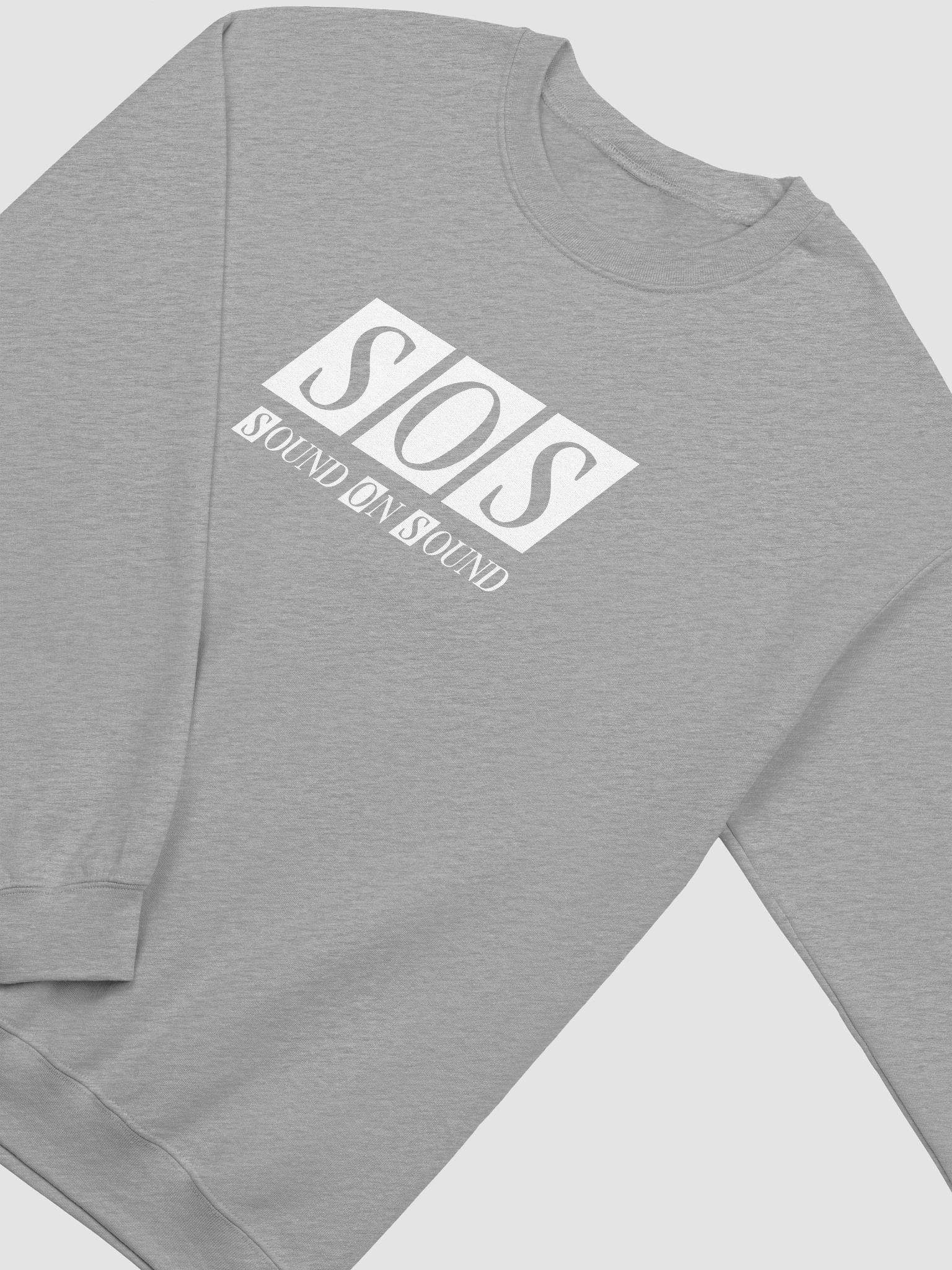 Grey Sweatshirt – White SOS Logo product image (2)