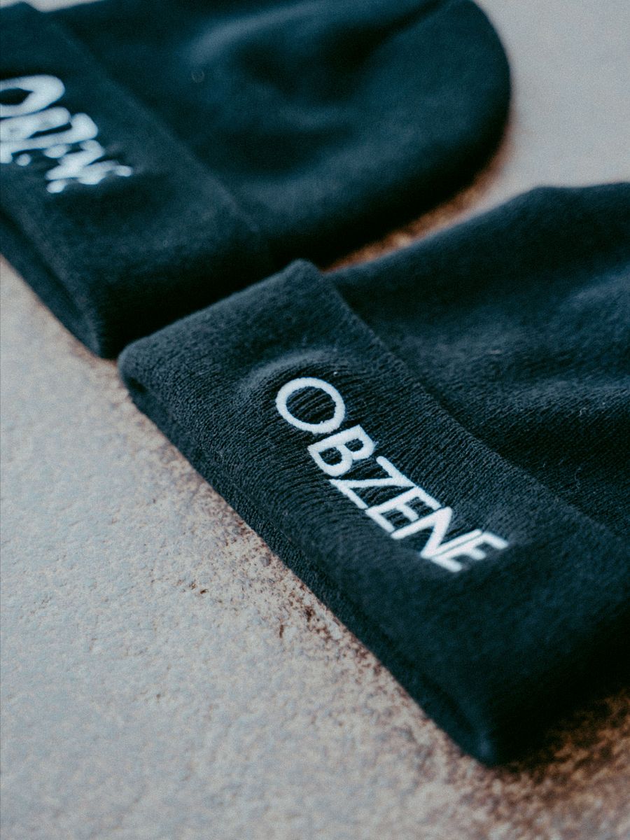 The Minimalist Beanie - BLACK BEANIE EMBROIDERED LOGO product image (3)