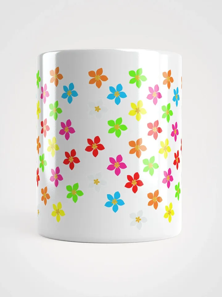 Colorful Flower Petals White Mug product image (8)