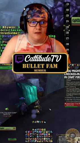 Leaps into battle. Fights through chaos. Walks away with a tiny spider. 🕷️💥 CattitudeTV’s epic World of Warcraft moment deser...