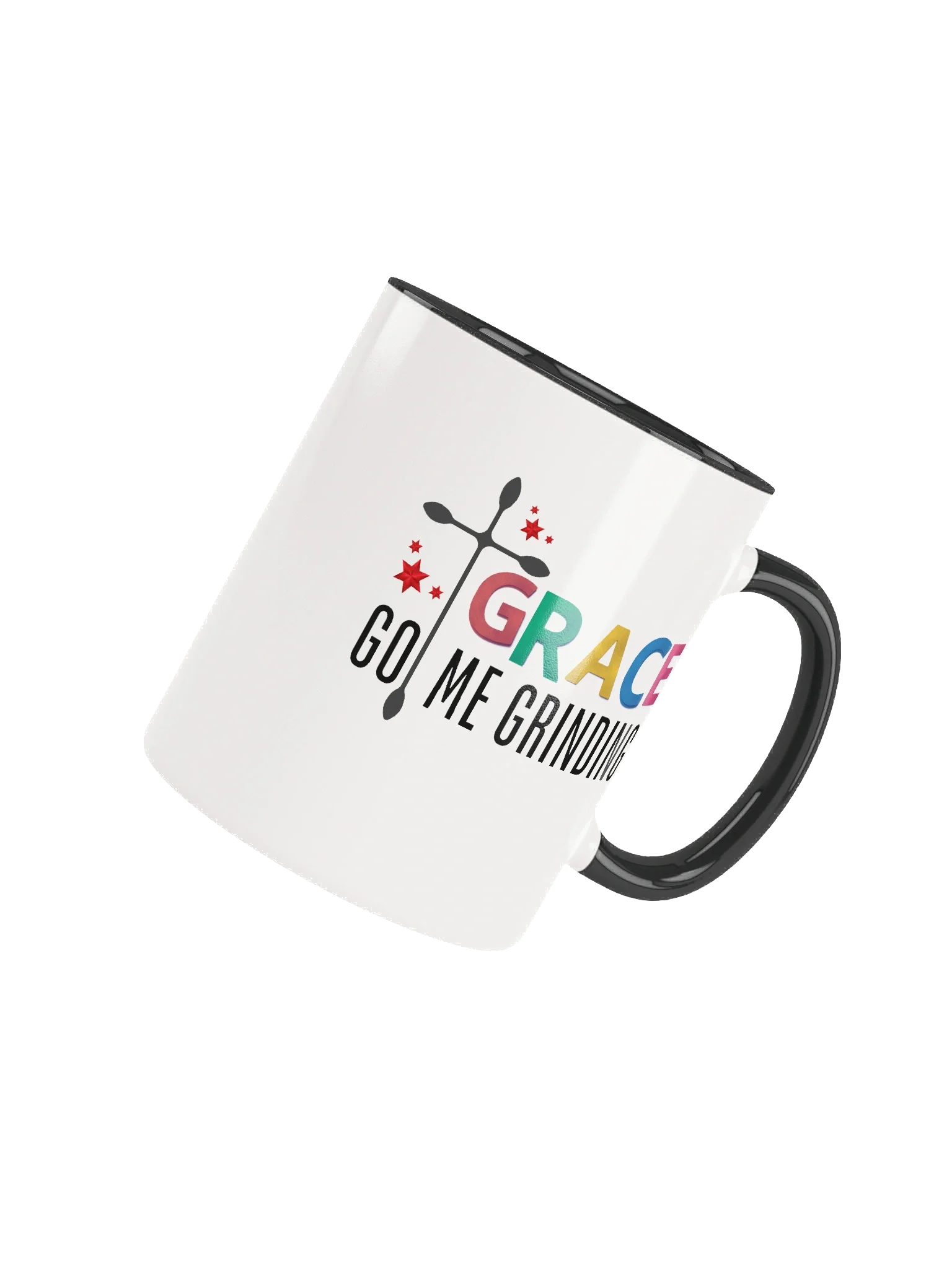 Grace Got Me Grinding Christian Double-Tone Mug | Faith Hustle Coffee Cup | Inspirational Gift for Women of Faith product image (13)