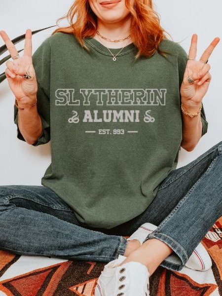 Slytherin Alumni Vintage Collegiate Style Shirt product image (8)