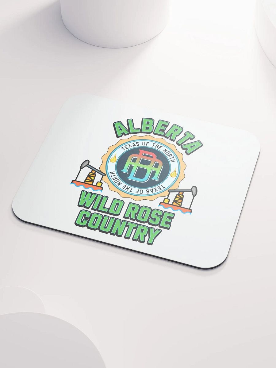Alberta Wild Rose Country Emblem Mouse Pad product image (1)