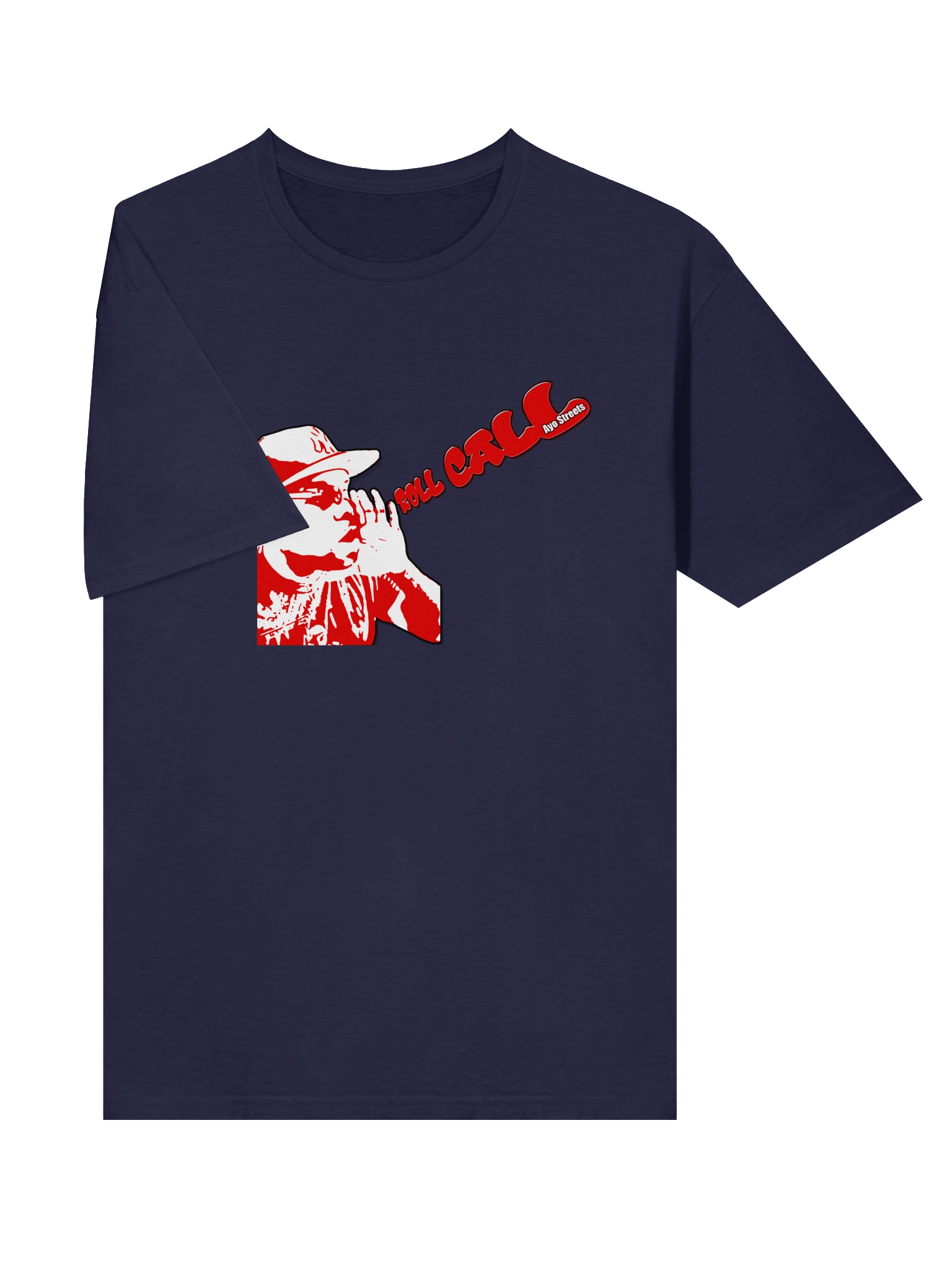 Navy Blue Red & White Logo Roll Call T-Shirt product image (5)