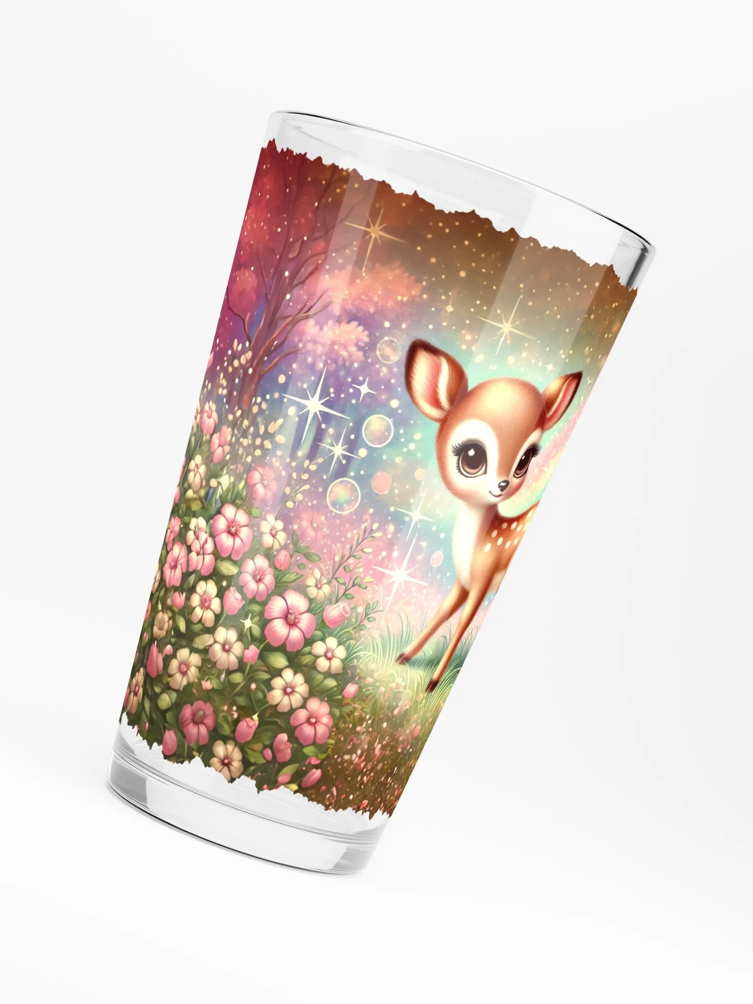 Rainbow Deer 16 oz Glass - Fantasy Glassware product image (6)