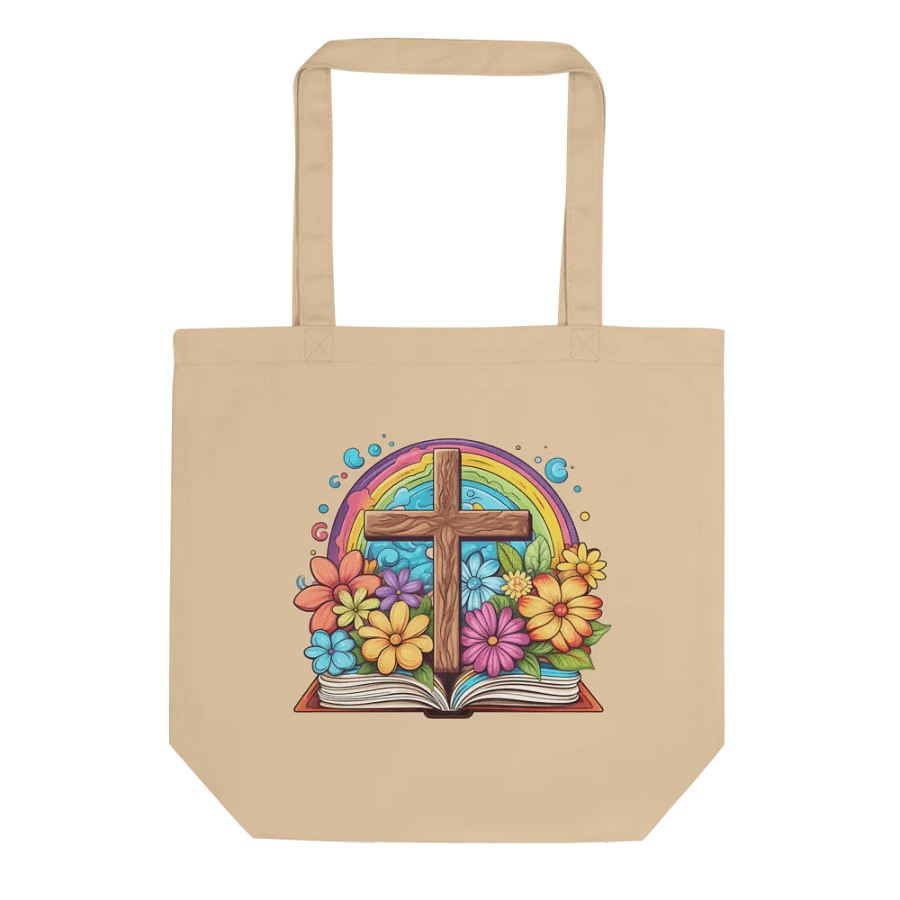 Rainbow Cross Hope Tote Bag product image (3)