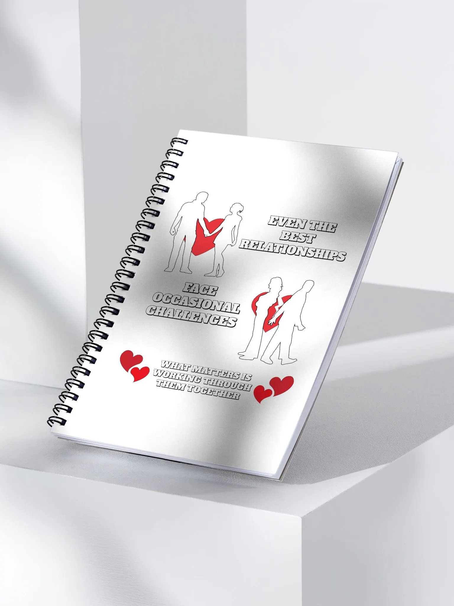 Even The Best Relationship Face Occasional Challenges - Sprial Notebook product image (3)