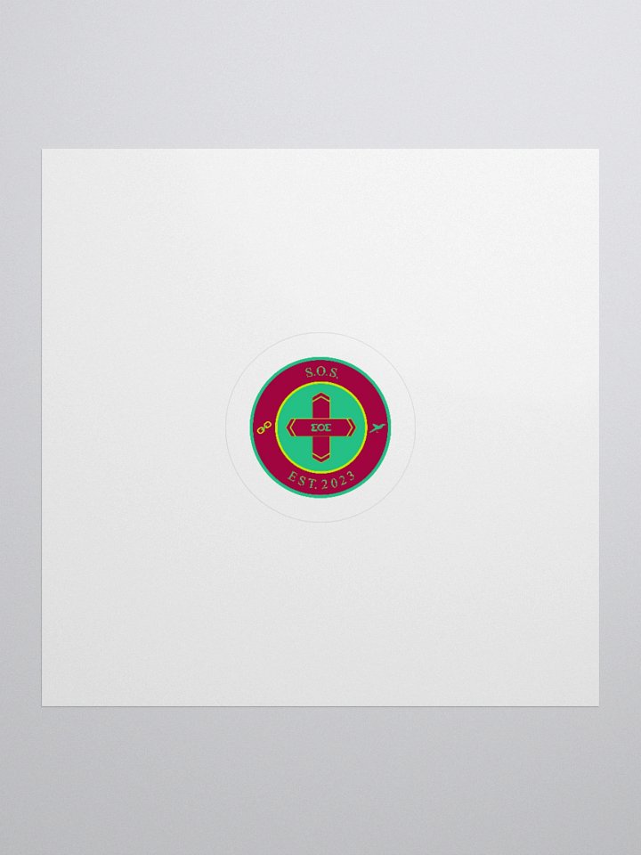 S.O.S. Shield Kiss Cut Sticker product image (1)