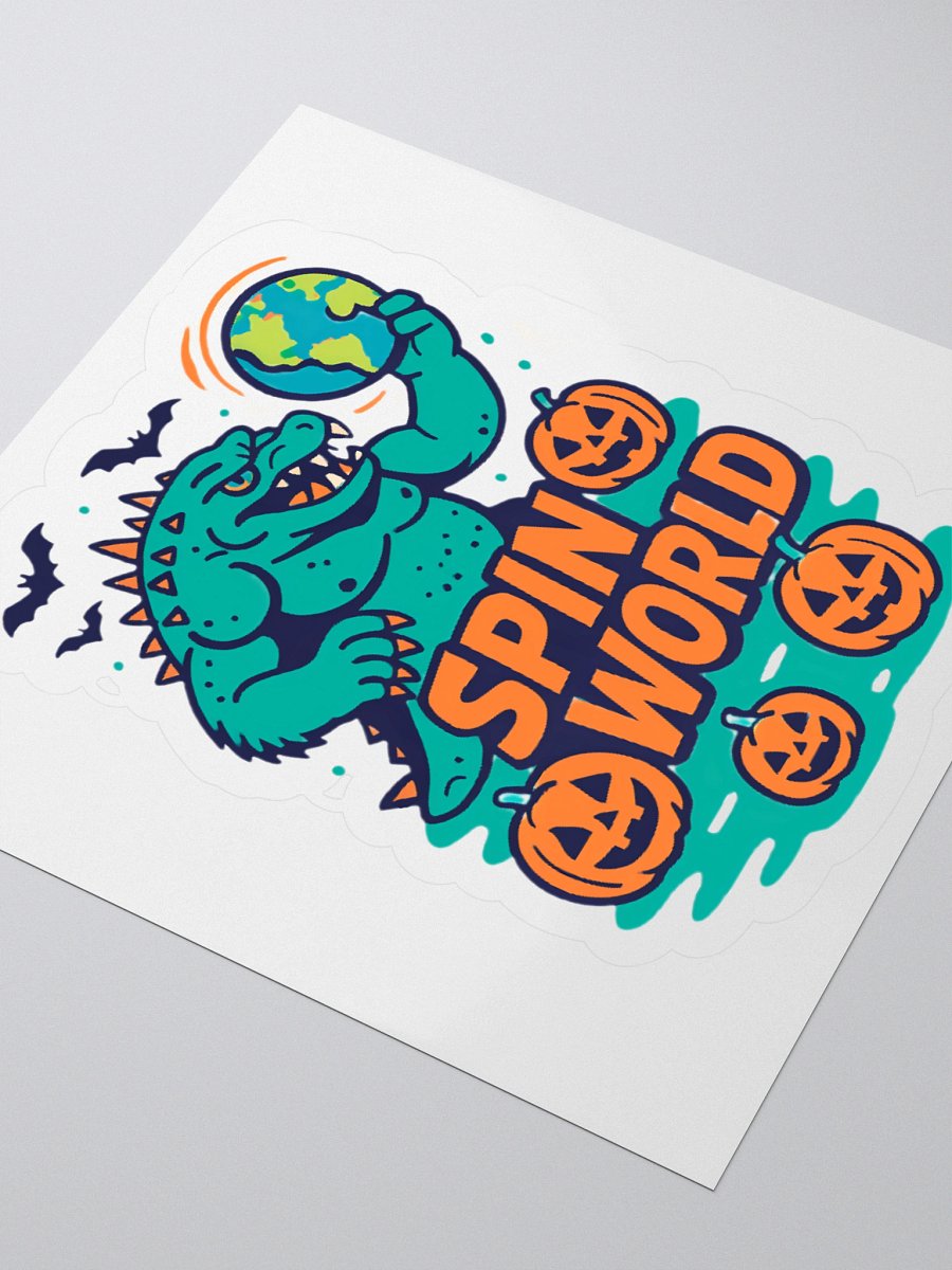 Halloween Monster Spins the World Sticker product image (9)