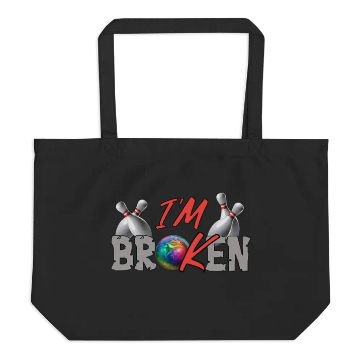Im Broken Im Ok Bowling Cracked Playful Tote Bag product image (1)
