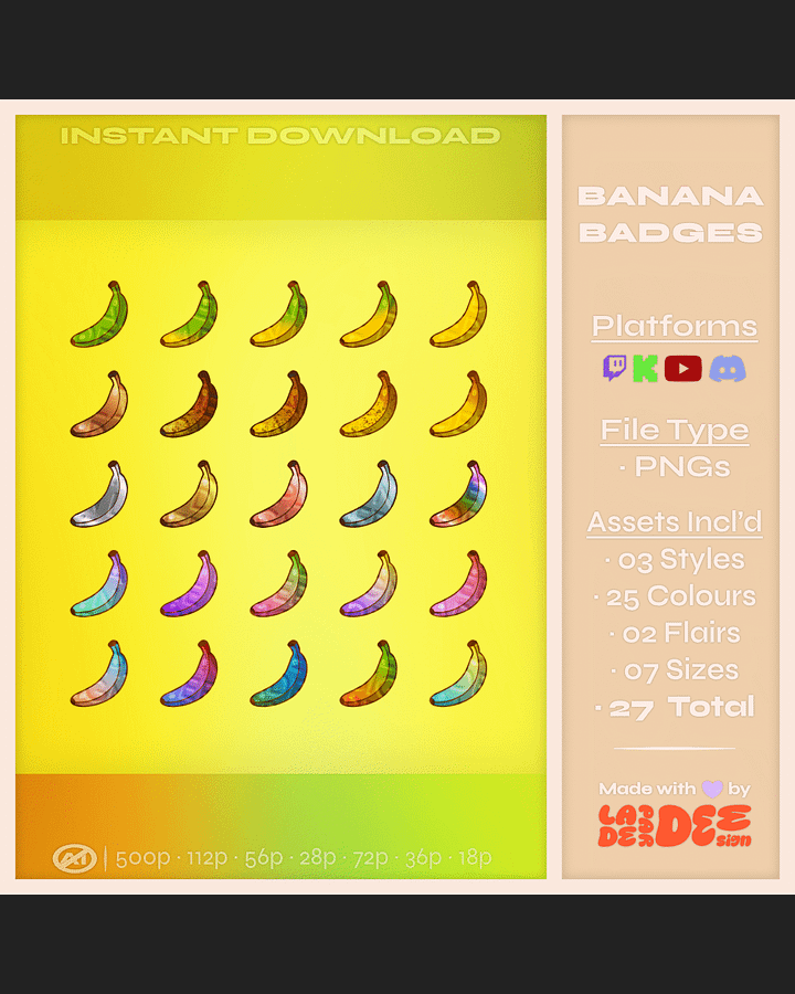 Banana Badges product image (1)