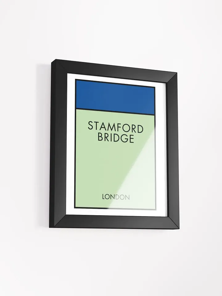 Stamford Bridge London Monopoly Title Art Framed Print product image (1)