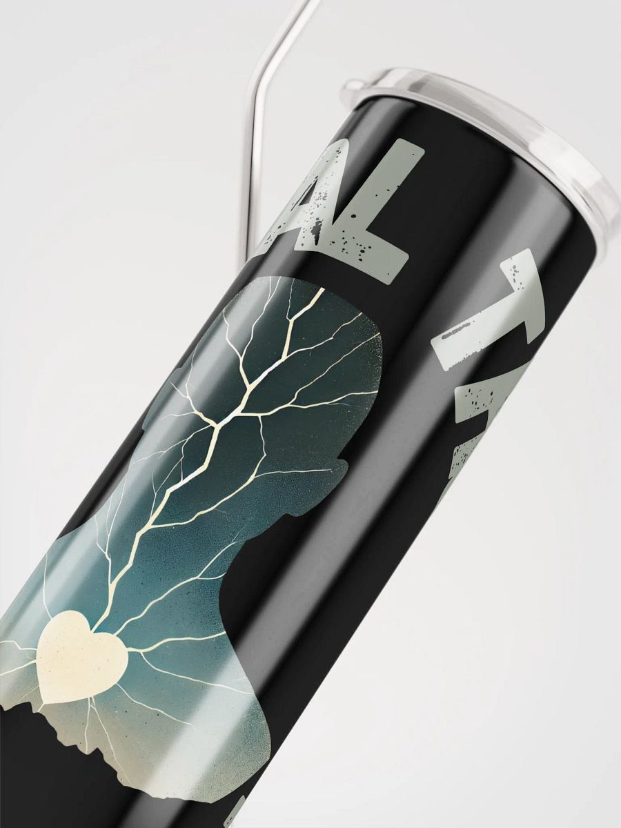 Stainless Steel Tumbler silhouette design and 'EMOTIONAL THUNDER' text. product image (7)