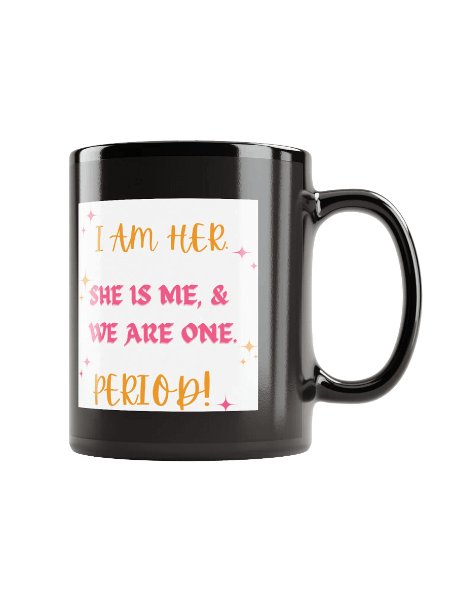 MQB's Empowerment Affirmation Black Glossy Mug product image (2)