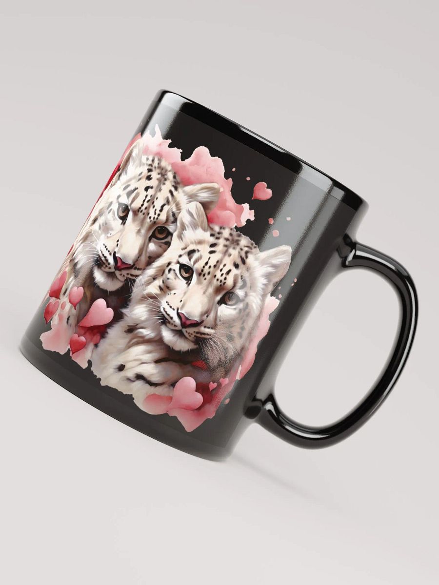 Snuggle Safari Coffee Mugs: Sip in Style with our Adorable Snow Leopards! 🐾💖 product image (7)