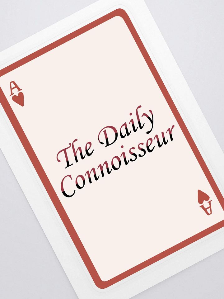 The Daily Connoisseur Queen of Hearts Sticker product image (1)
