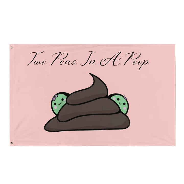 Two Peas In A Poop Flag product image (1)