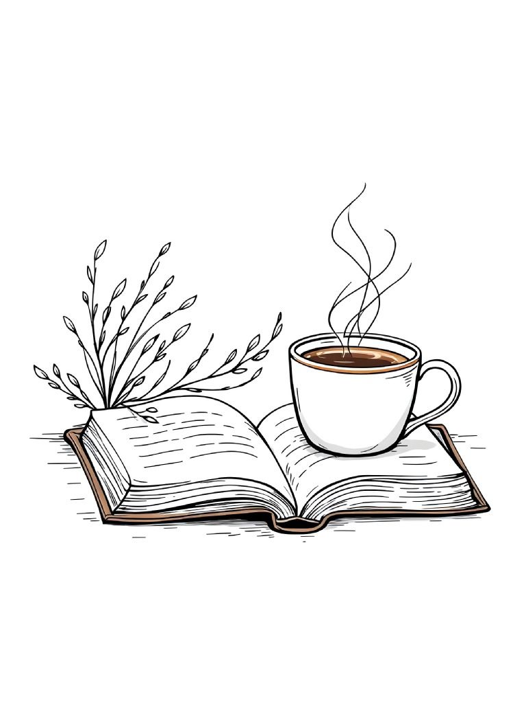 22 Book and Coffee Cup Clipart Designs, Coffee Cup Graphics, Coffee and Book Lover Clipart Gift, Coffee Cup Clipart Set product image (5)