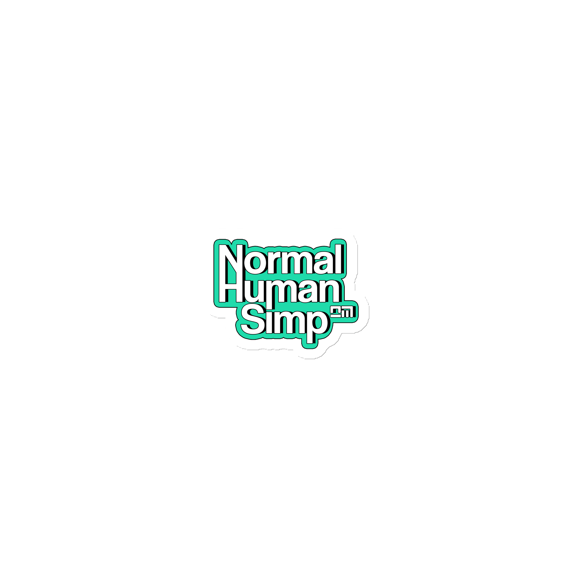 Sassy Die-Cut Magnets - Normal Human Simp product image (1)