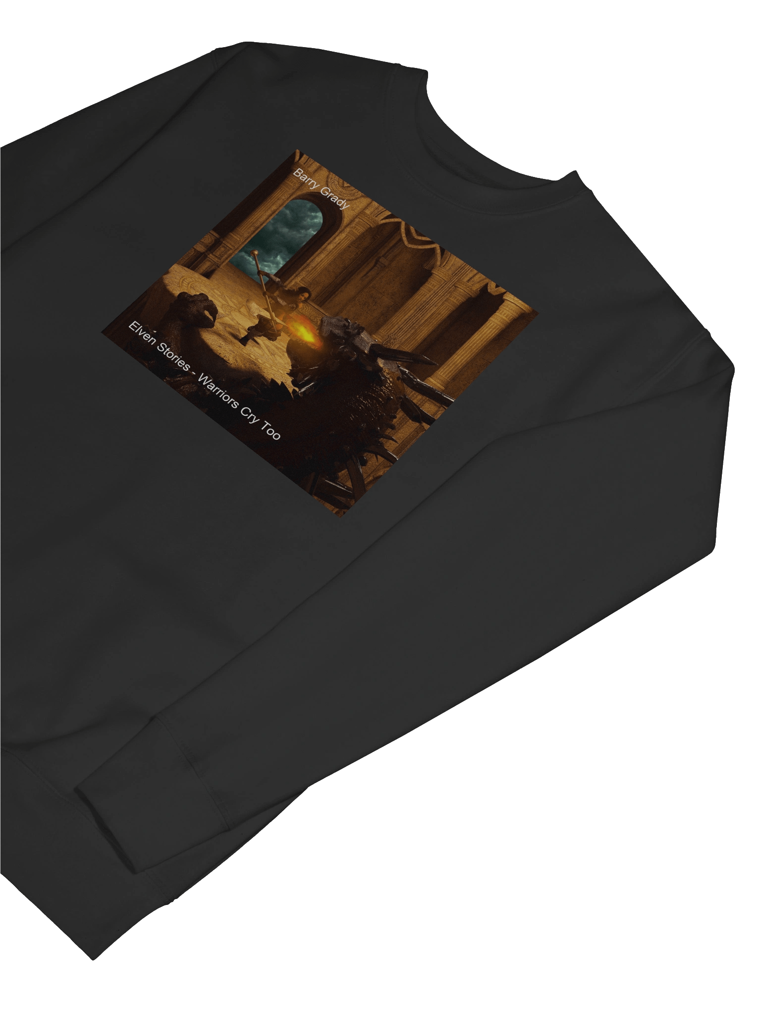 'Elven Stories - Warriors Cry Too' Premium Sweatshirt product image (69)