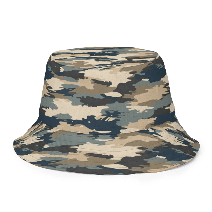 Camouflage Navy Reversible Bucket Hat product image (5)