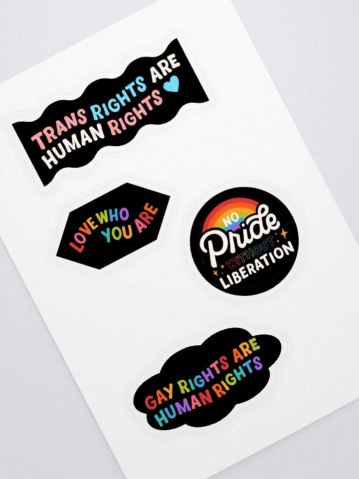 Human Rights LGBTQ+ Full Sticker Sheet product image (1)