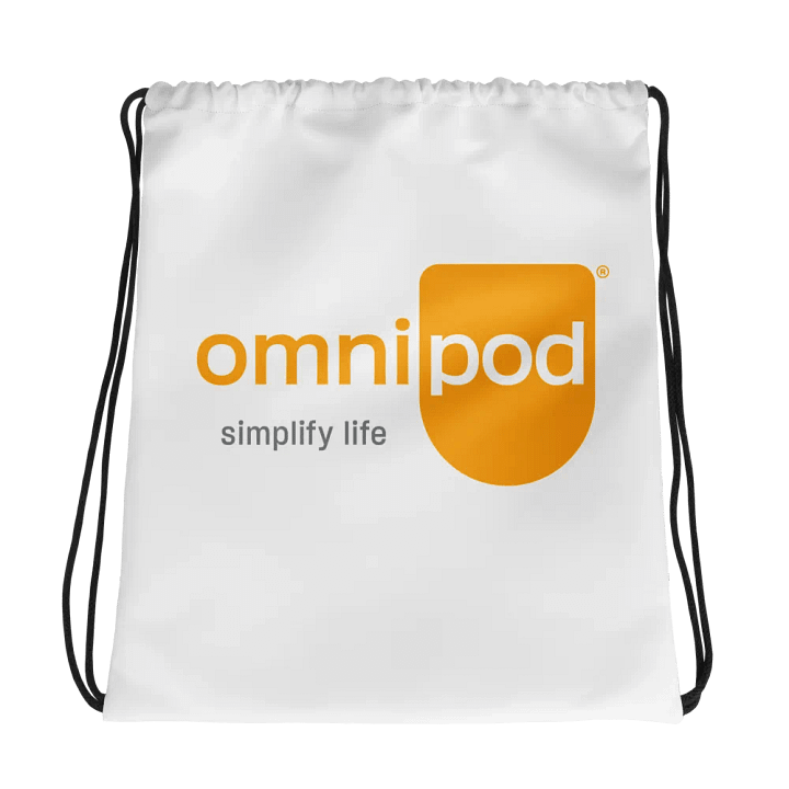 Omnipod Simplify Life All-Over Drawstring Bag product image (1)
