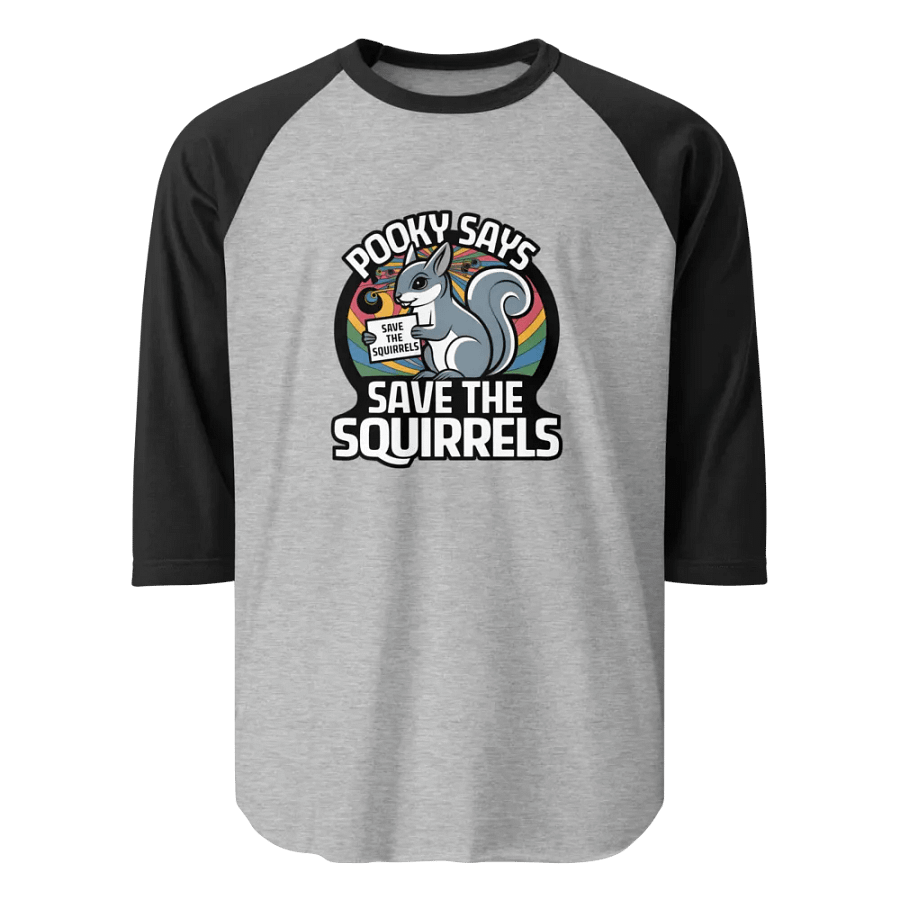 Pooky's Save the Squirrels Raglan Tee product image (1)