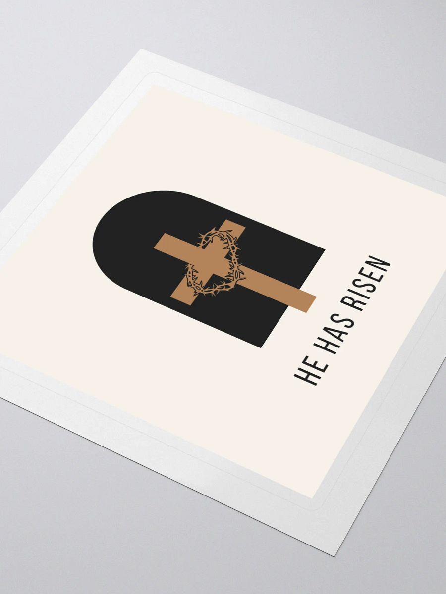 He Has Risen Crown Kiss Cut Stickers product image (3)