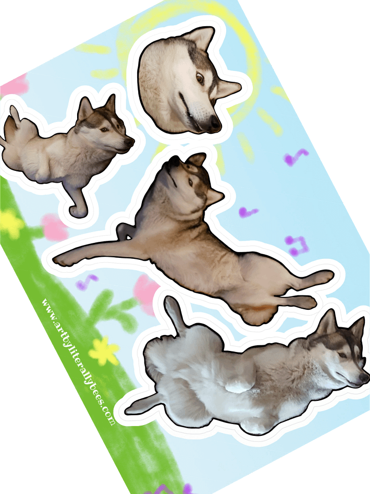 Doggo dance sticker sheet product image (1)