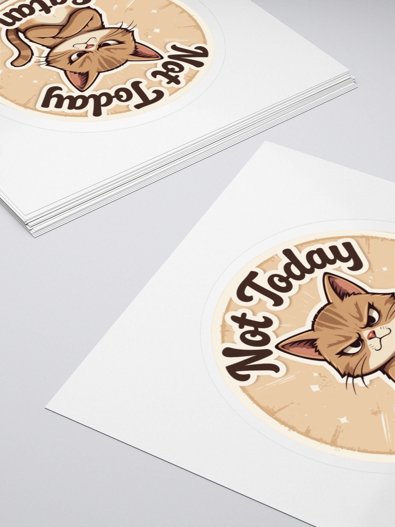 Grumpy Cat Not Today Satan Kiss Cut Stickers product image (4)