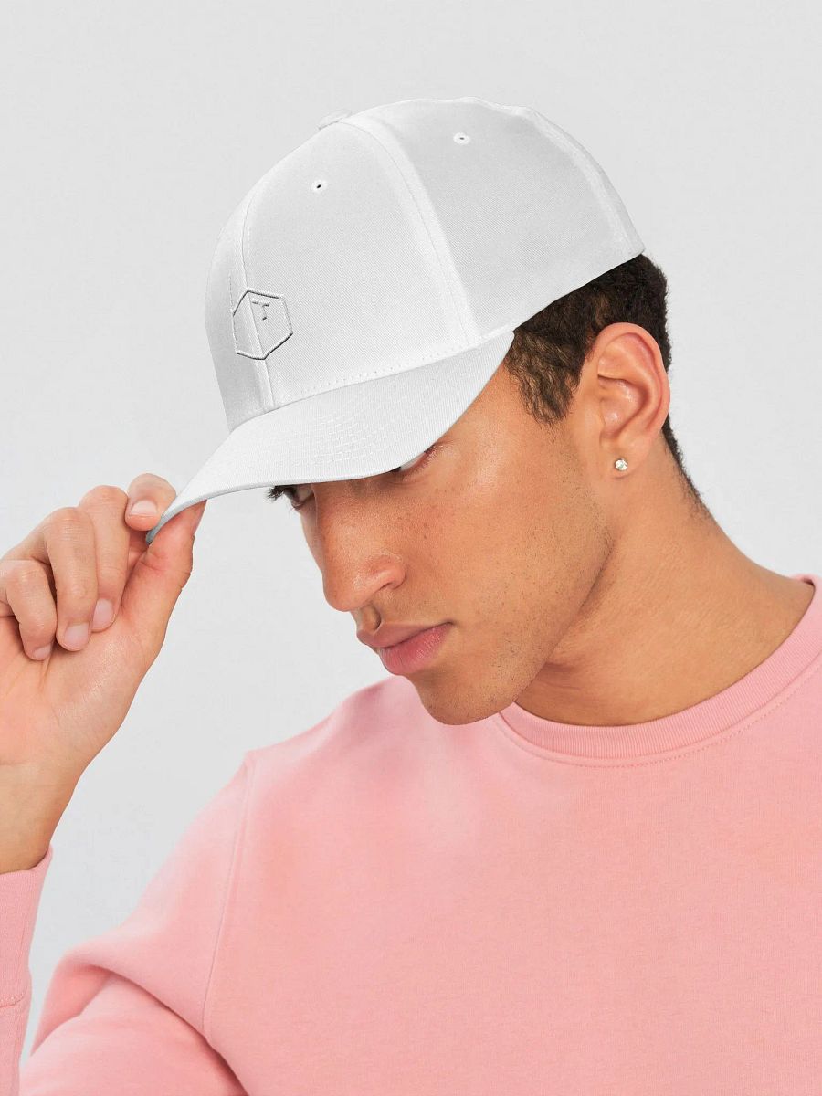 'BT' White On White Flex Fit product image (5)