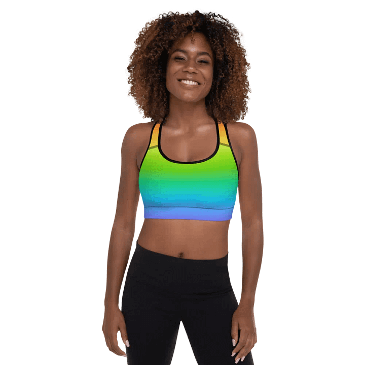 Rainbow Sports Bra product image (1)