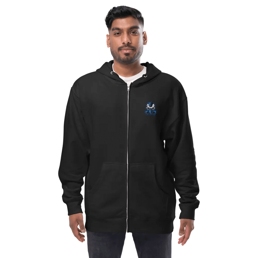 Sewitscher Blue Fleece Zip Up Hoodie product image (3)