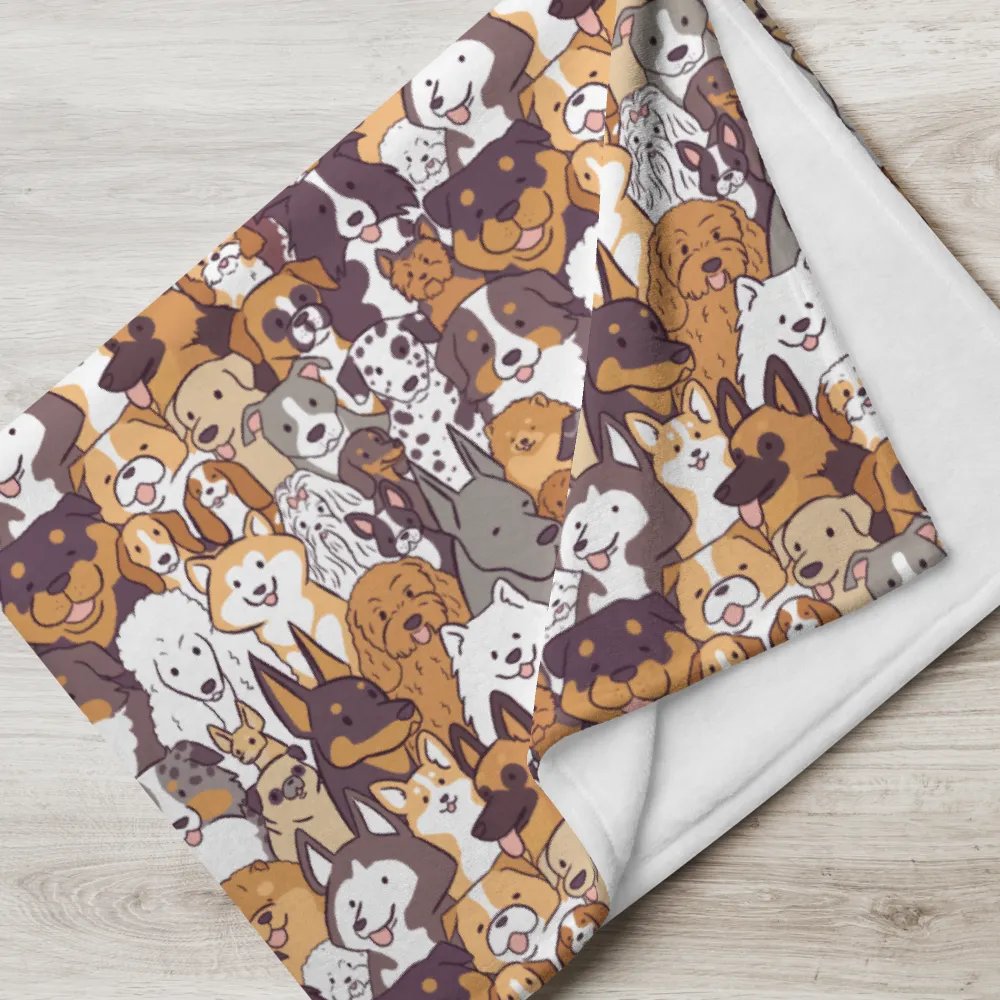 Whimsical Dogs Throw Blanket product image (1)