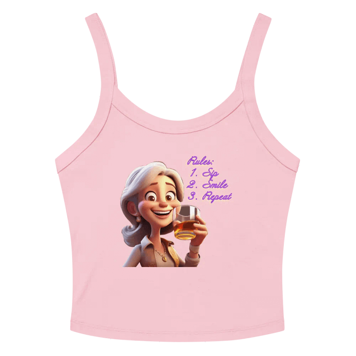 Rules are Sip, Smile & Repeat - Tight Tank Top product image (18)