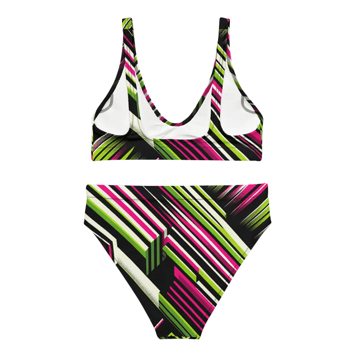 Neon Zest Stripe Bikini product image (2)
