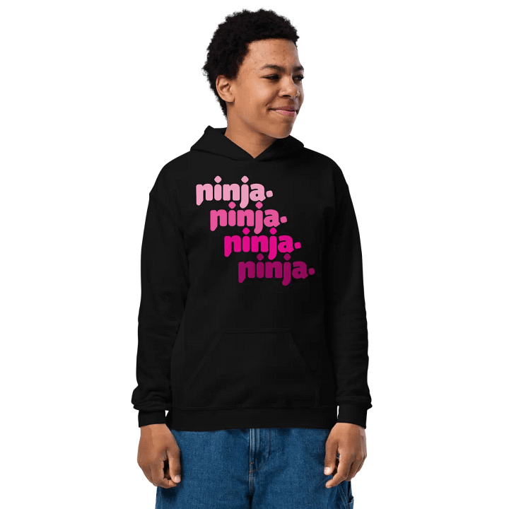 Pink Quad Ninja Kids Hoodie product image (2)