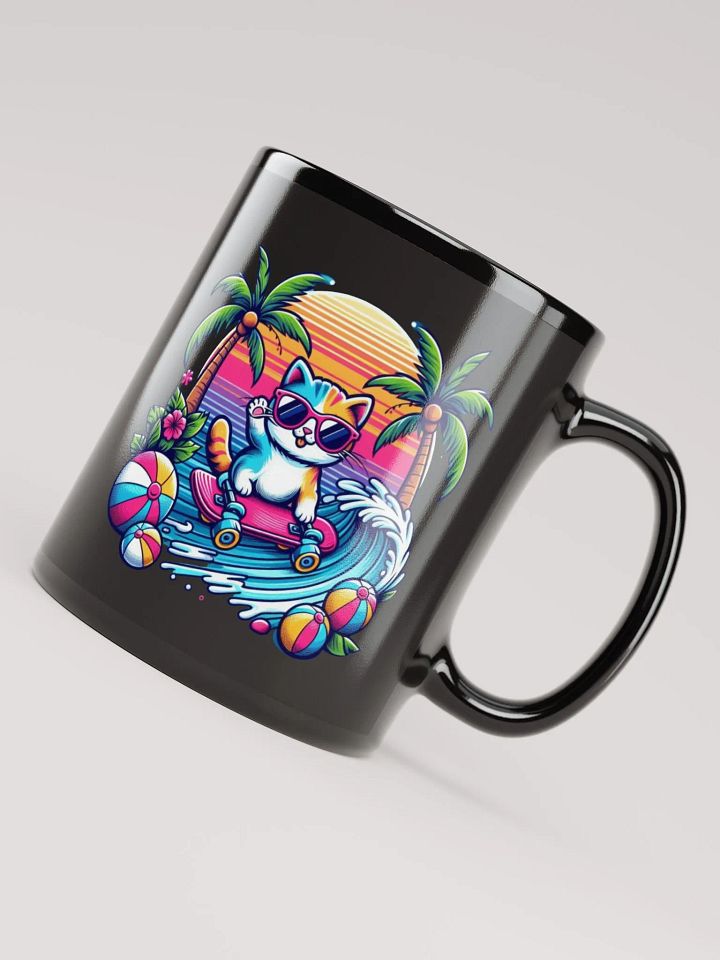 Elegant Black Glossy Mug - Premium Quality product image (2)