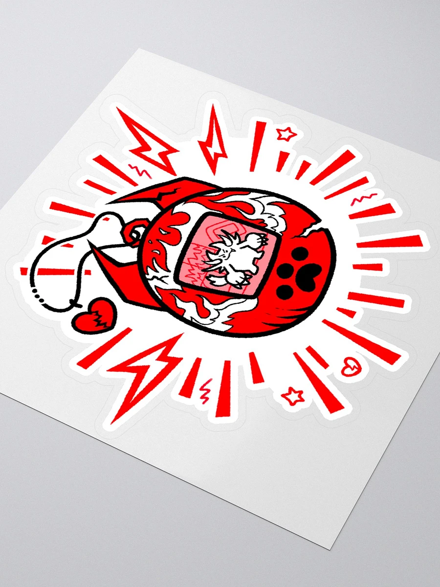 Heartbreaker Virtual Meow // Sticker - Red product image (8)