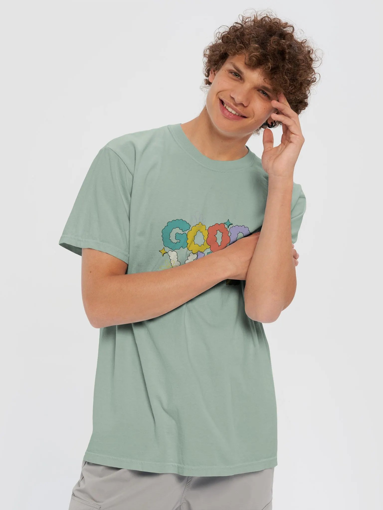 Good Vibes T-Shirt Design - Fun and Colorful Positive Message product image (34)