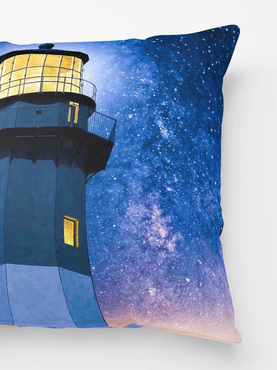 Tybee Island Lighthouse - Starry Night Throw Pillow product image (3)