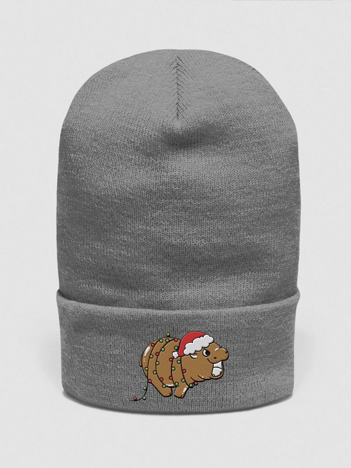 MOODENG'S CHRISTMAS LIGHTS BEANIE product image (1)