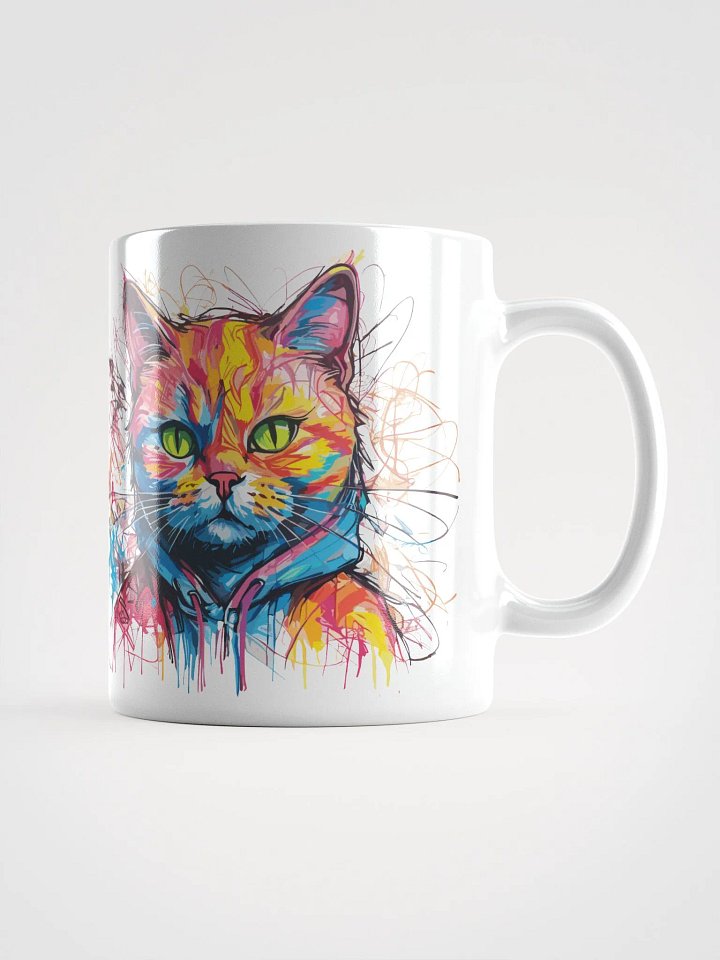 Graffiti Scribbles Cat 4 , Mug product image (2)