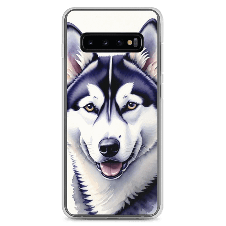 Smiling Husky Clear Samsung® Case product image (2)