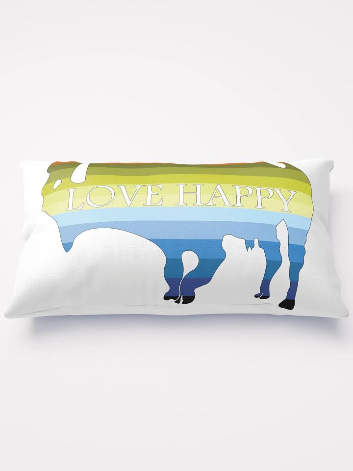 Love Happy Buffalo Pillow product image (1)