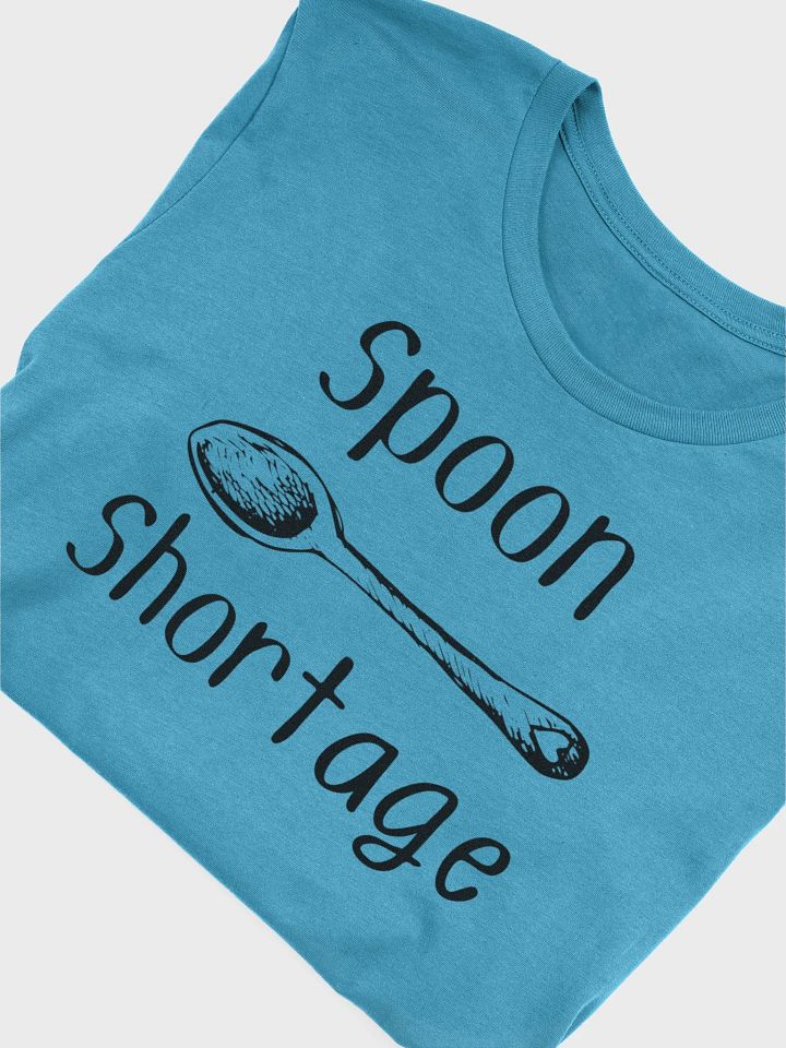 Spoon Shortage T-Shirt (Unisex) - Black Print product image (2)