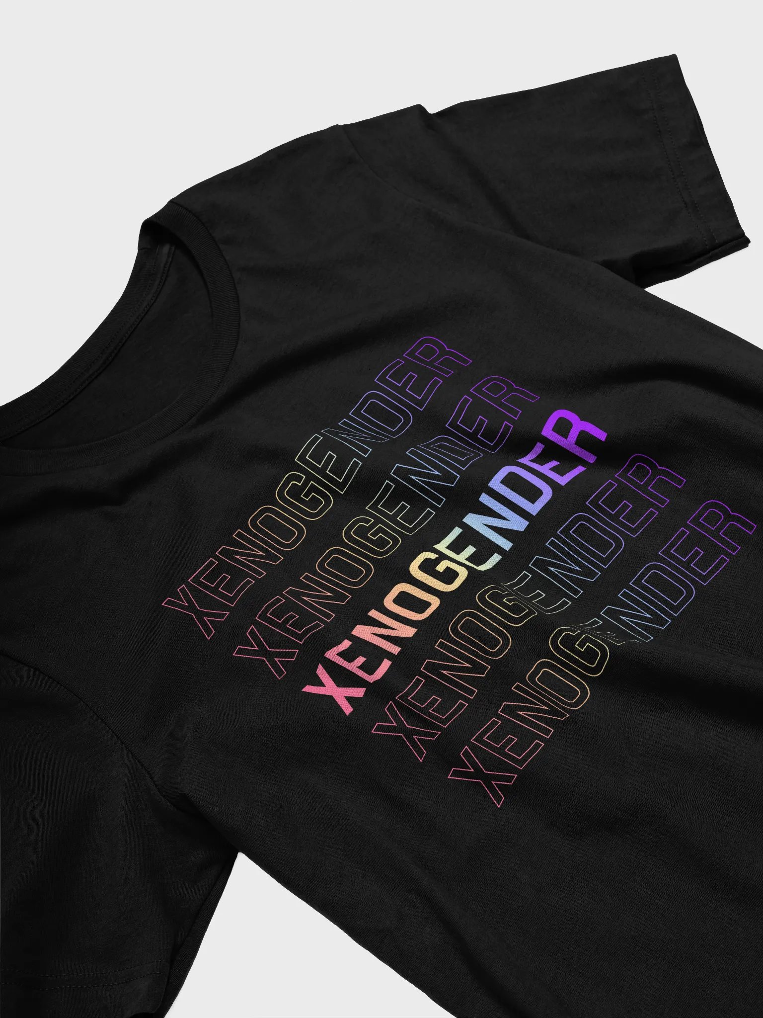xenogender outline t-shirt product image (3)
